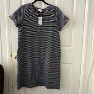 J. Jill Fit elevate Terry contrasting-stitch dress